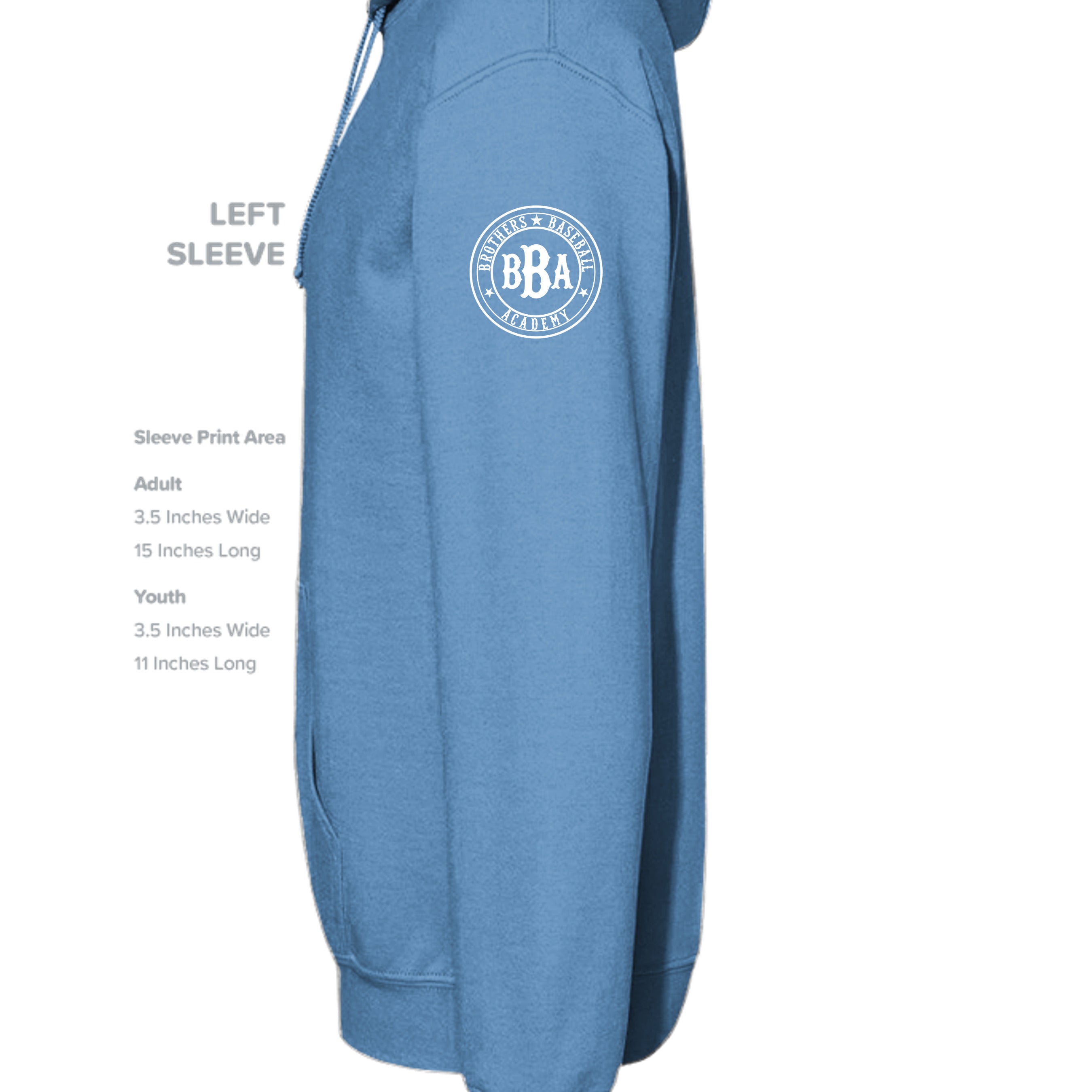 CAROLINA BLUE - G185B - SLEEVE_LEFT